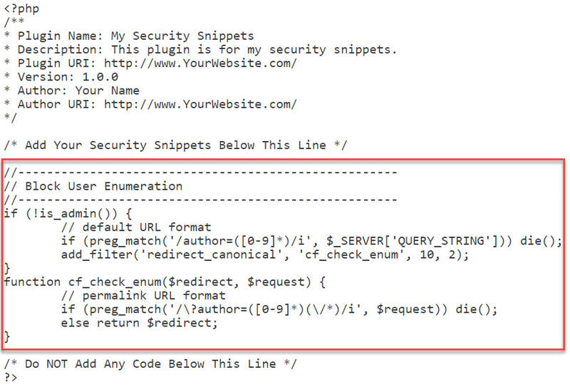 Added block enumeration code snippet