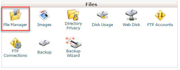 Locating File Manager application