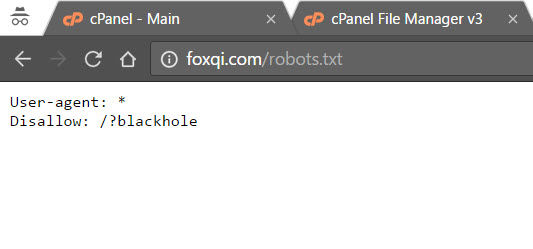 FoxQi.com robots.txt file